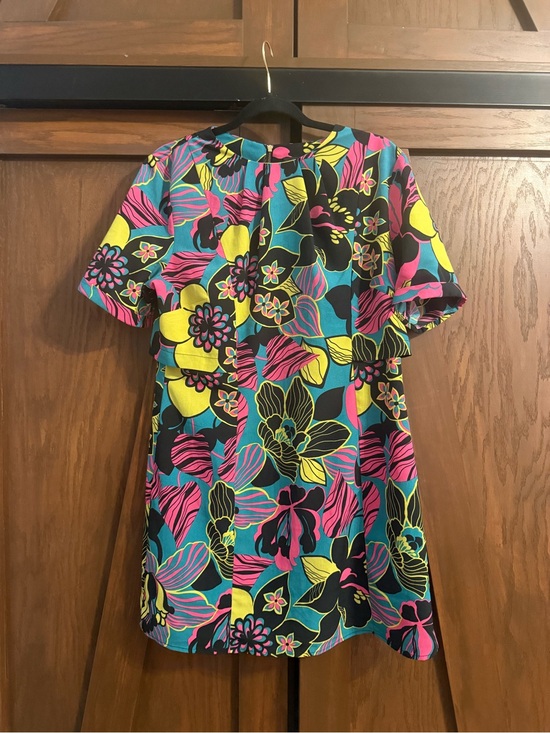 Dresses & Skirts - V by Very Neon Tropical Floral Shift Dress US‎ 12/ UK 16 Over Bodice